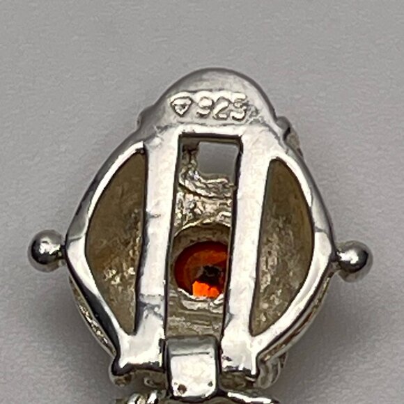 Vintage Sterling Silver Multi-Gemstone Link Bracelet - Preowned - Picture 6 of 10